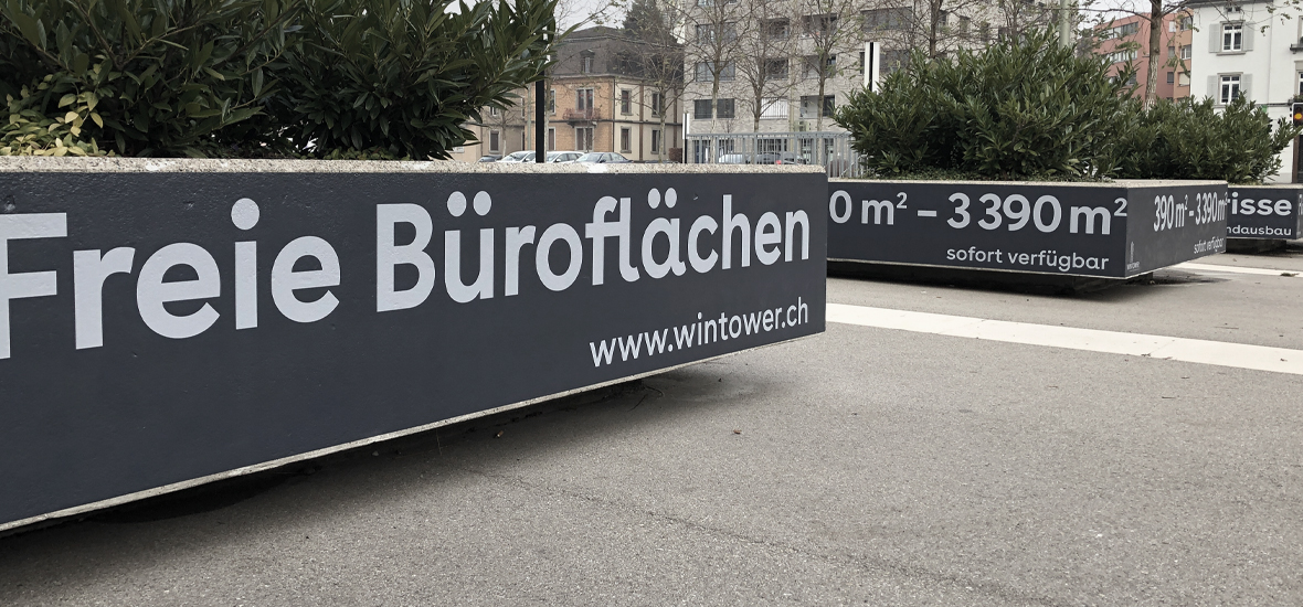 werbetechnik aus winterthur/gebäudebeschriftung/signaletik. naef macht sichtbar.