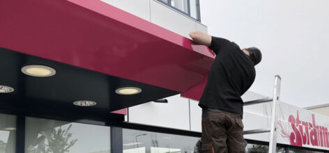 werbetechnik aus winterthur/gebäudebeschriftung/schaufensterbeschriftung. naef macht sichtbar.